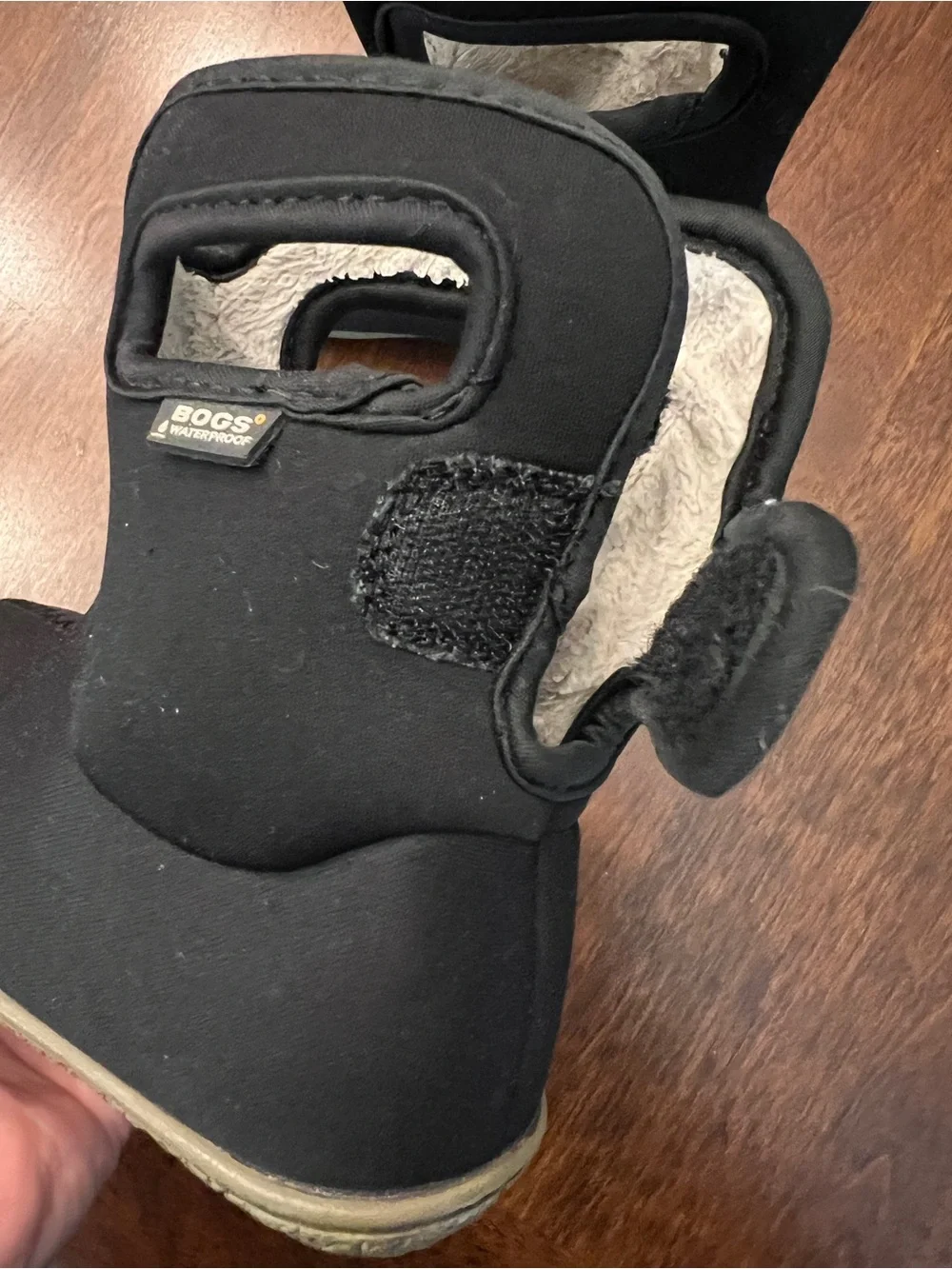 BOGS Baby Bogs Classic Solid Waterproof Boots Infant Toddler Size 8 Black